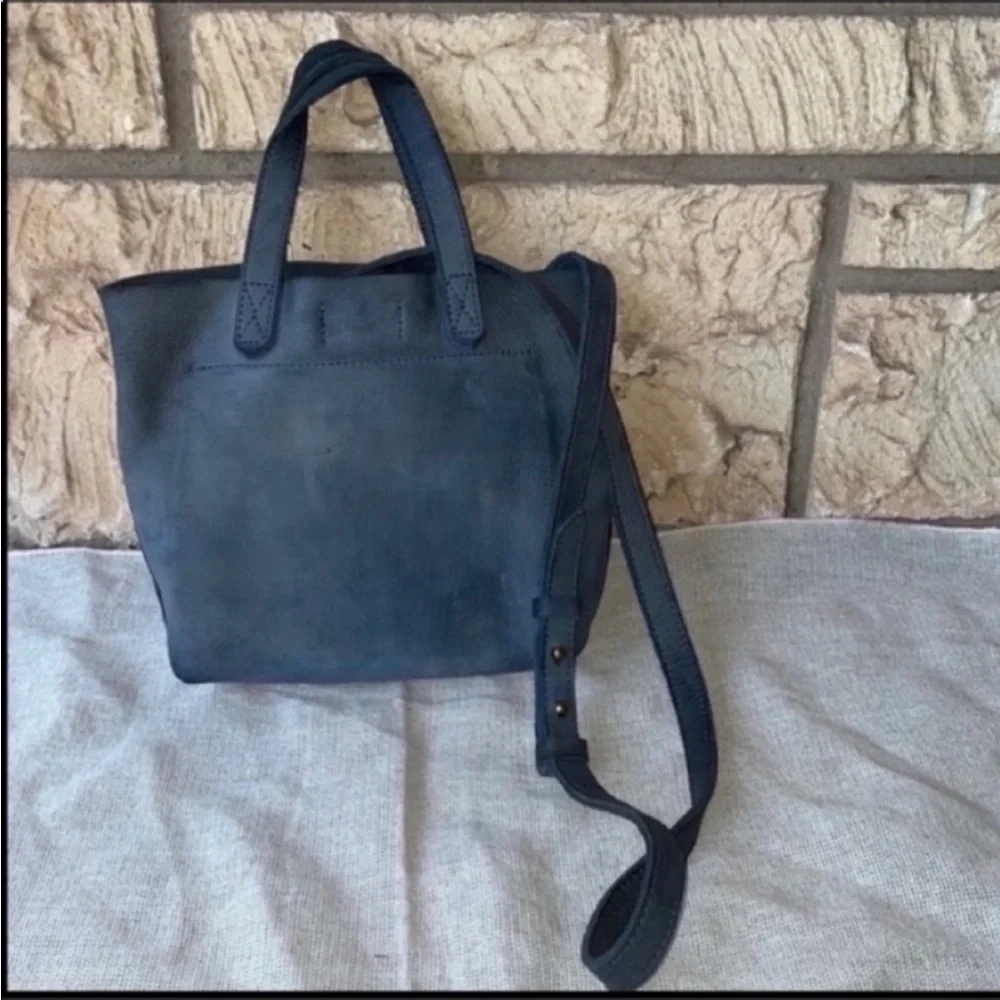 Madewell Blue Small Transport Crossbody Suede Edition Sold Out Mini Sold out - Picture 3 of 12